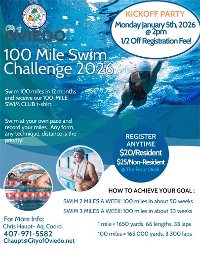 2026 100 mile swim challenge