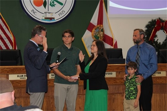 Mayor Megan Sladek Swearing In