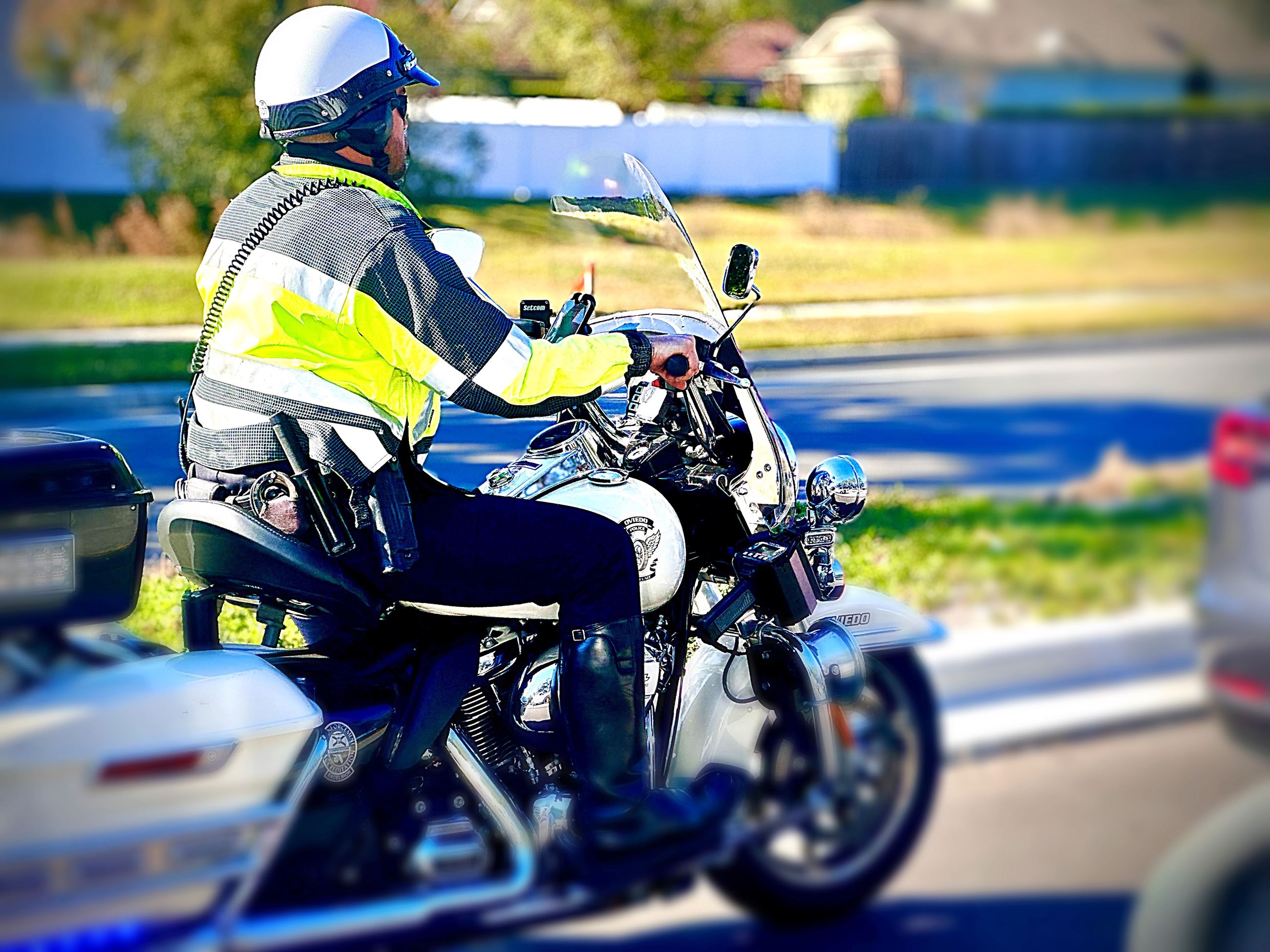 Officer on Motorcycle