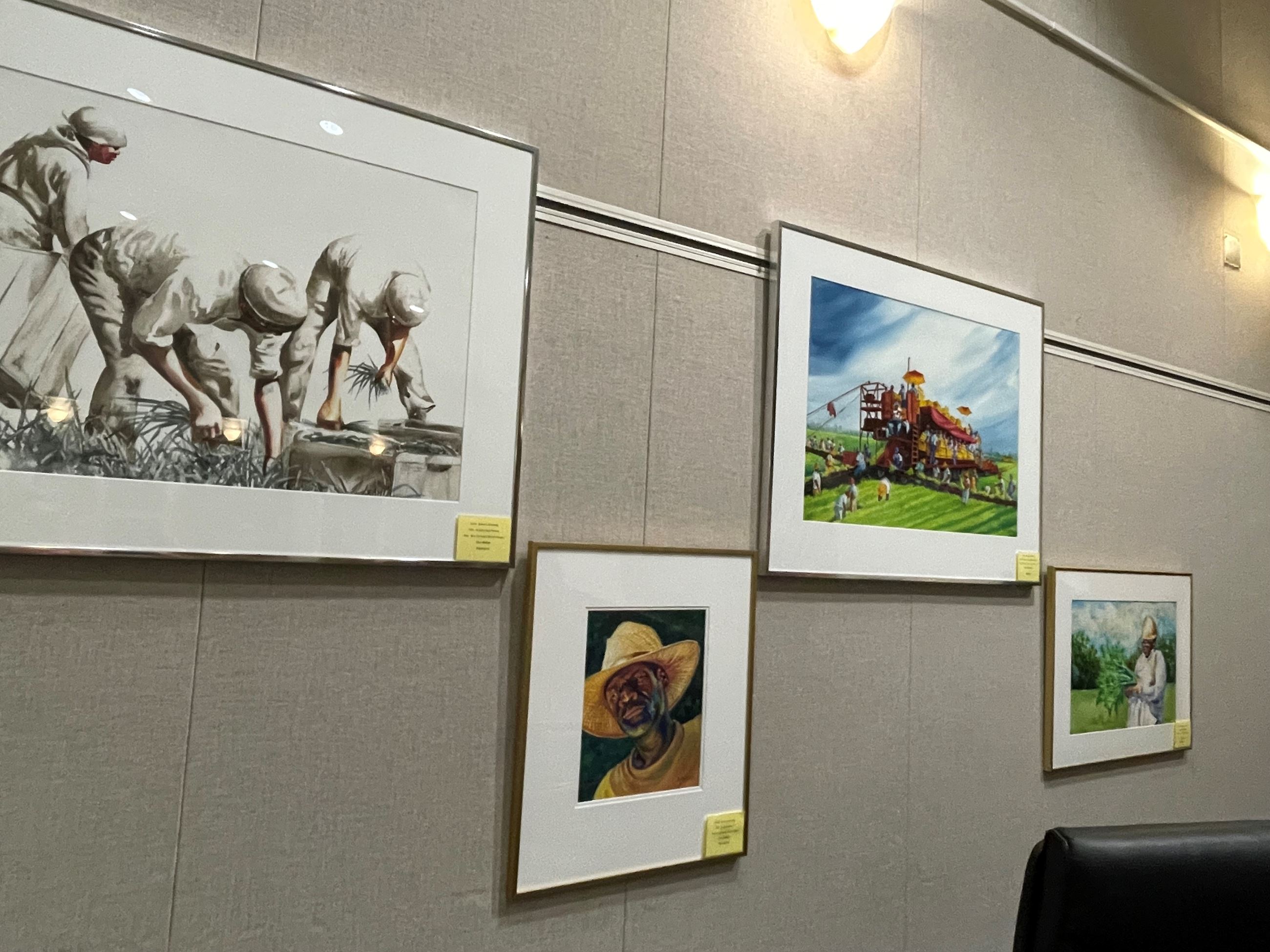 Display of 4 paintings